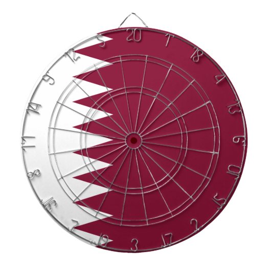 Vlag van Qatar Dartbord (Voorkant)