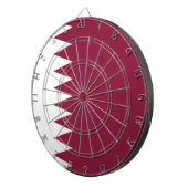 Vlag van Qatar Dartbord (Voorkant Rechts)