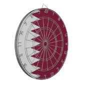 Vlag van Qatar Dartbord (Voorkant Links)