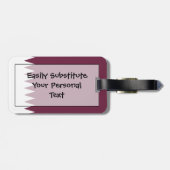 Vlag van Qatar Easy ID Persoonlijk Bagagelabel (Achterkant horizontaal)