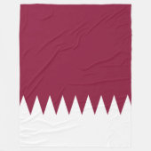Vlag van Qatar Fleece Deken (Voorkant)