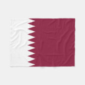Vlag van Qatar Fleece Deken (Voorkant (Horizontaal))