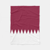 Vlag van Qatar Fleece Deken (Voorkant)