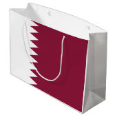 Vlag van Qatar Groot Cadeauzakje (Achterkant Gekanteld)