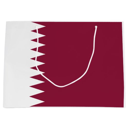 Vlag van Qatar Groot Cadeauzakje (Voorkant)