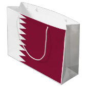 Vlag van Qatar Groot Cadeauzakje (Achterkant Gekanteld)