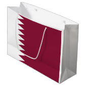 Vlag van Qatar Groot Cadeauzakje (Voorkant Gekanteld)