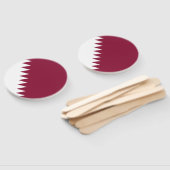 Vlag van Qatar Handwaaier (Niet-gemonteerd)