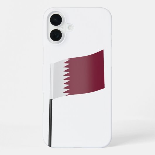 Vlag van Qatar iPhone Hoesje (Achterkant)