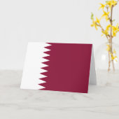 Vlag van Qatar Kaart (Gele Bloem)