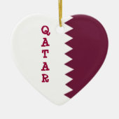 Vlag van Qatar Keramisch Ornament (Voorkant)