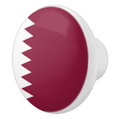 Vlag van Qatar Keramische Knop (Rechts)
