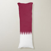Vlag van Qatar Lichaamskussen (Voorkant Verticaal)