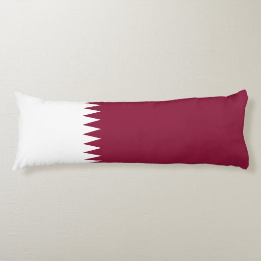 Vlag van Qatar Lichaamskussen (Voorkant)