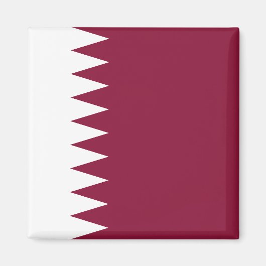 Vlag van Qatar Magneet (Voorkant)