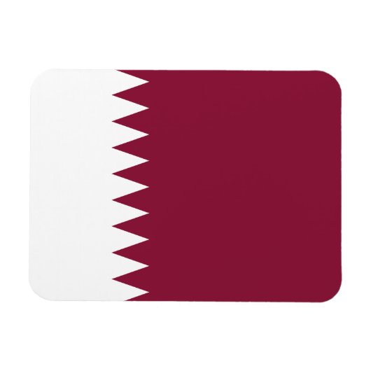 Vlag van Qatar Magneet (Horizontaal)