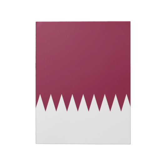Vlag van Qatar Notitieblok (Linkerzijde)