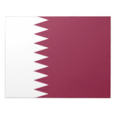 Vlag van Qatar Notitieblok (Voorkant)