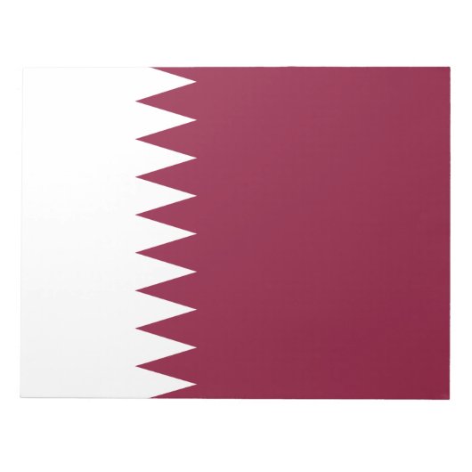Vlag van Qatar Notitieblok (Voorkant)