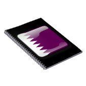 Vlag van Qatar Notitieboek (Rechterzijde)