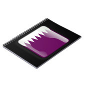 Vlag van Qatar Notitieboek (Linkerzijde)