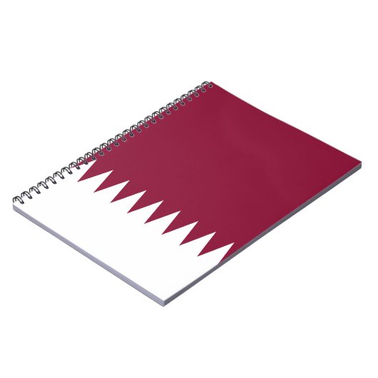 Vlag van Qatar Notitieboek (Linkerzijde)