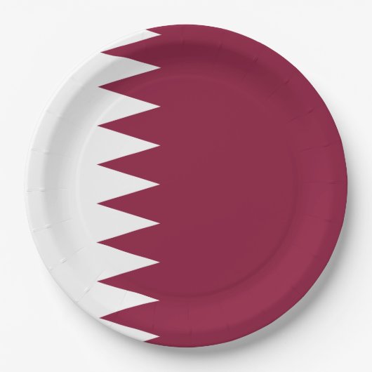 Vlag van Qatar Papieren Bordje (Voorkant)