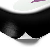 Vlag van Qatar Perfect Poster (Hoek)