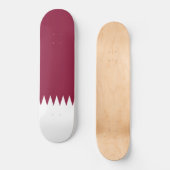 Vlag van Qatar Persoonlijk Skateboard (Voorkant)