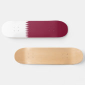 Vlag van Qatar Persoonlijk Skateboard (Horizontaal)