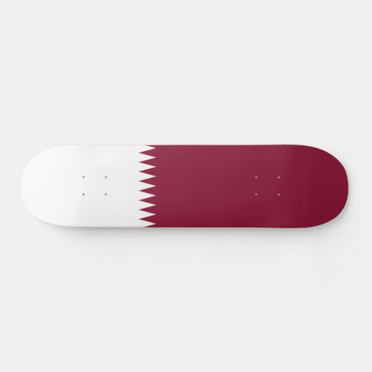 Vlag van Qatar Persoonlijk Skateboard (Horizontaal)