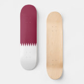 Vlag van Qatar Persoonlijk Skateboard (Voorkant)