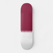 Vlag van Qatar Persoonlijk Skateboard (Voorkant)