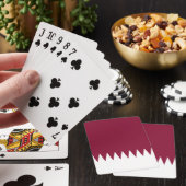 Vlag van Qatar Pokerkaarten (Insitu)
