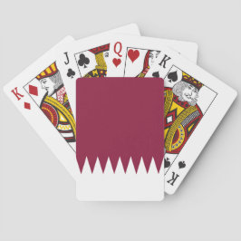 Vlag van Qatar Pokerkaarten