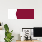 Vlag van Qatar Poster (Thuiskantoor)
