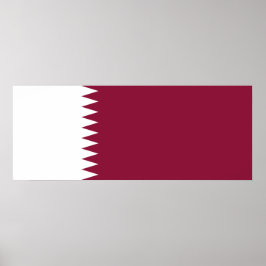 Vlag van Qatar Poster