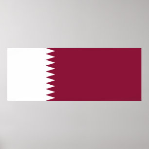 Vlag van Qatar Poster