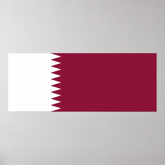 Vlag van Qatar Poster (Voorkant)