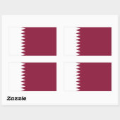 Vlag van Qatar Rechthoekige Sticker (Vel)