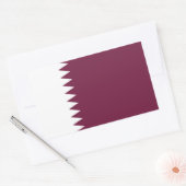Vlag van Qatar Rechthoekige Sticker (Envelop)