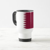 Vlag van Qatar Reisbeker (Voorkant links)