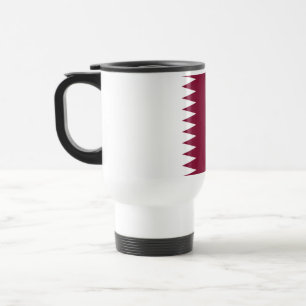 Vlag van Qatar Reisbeker