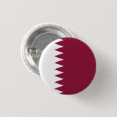 Vlag van Qatar Ronde Button 3,2 Cm (Voorkant /achterkant)