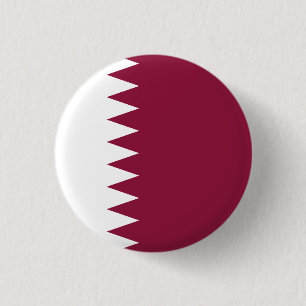 Vlag van Qatar Ronde Button 3,2 Cm