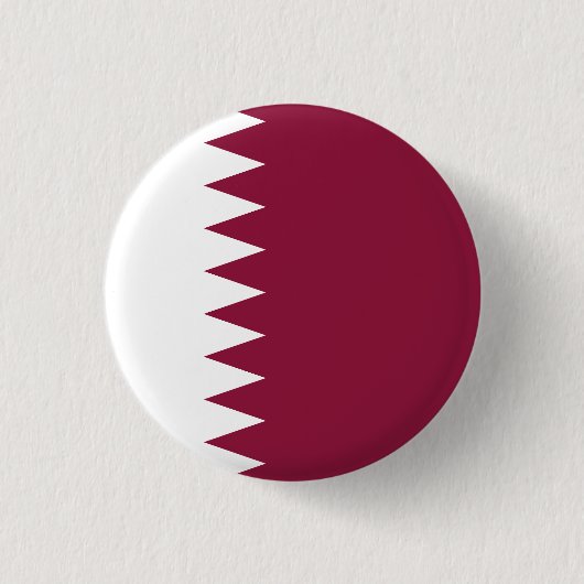 Vlag van Qatar Ronde Button 3,2 Cm (Voorkant)