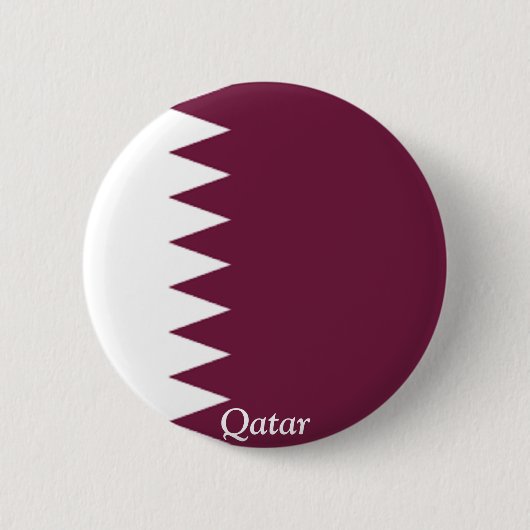 Vlag van Qatar Ronde Button 5,7 Cm (Voorkant)