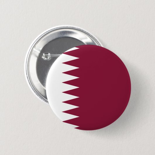 Vlag van Qatar Ronde Button 5,7 Cm (Voorkant /achterkant)
