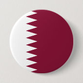 Vlag van Qatar Ronde Button 7,6 Cm (Voorkant)