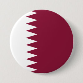 Vlag van Qatar Ronde Button 7,6 Cm